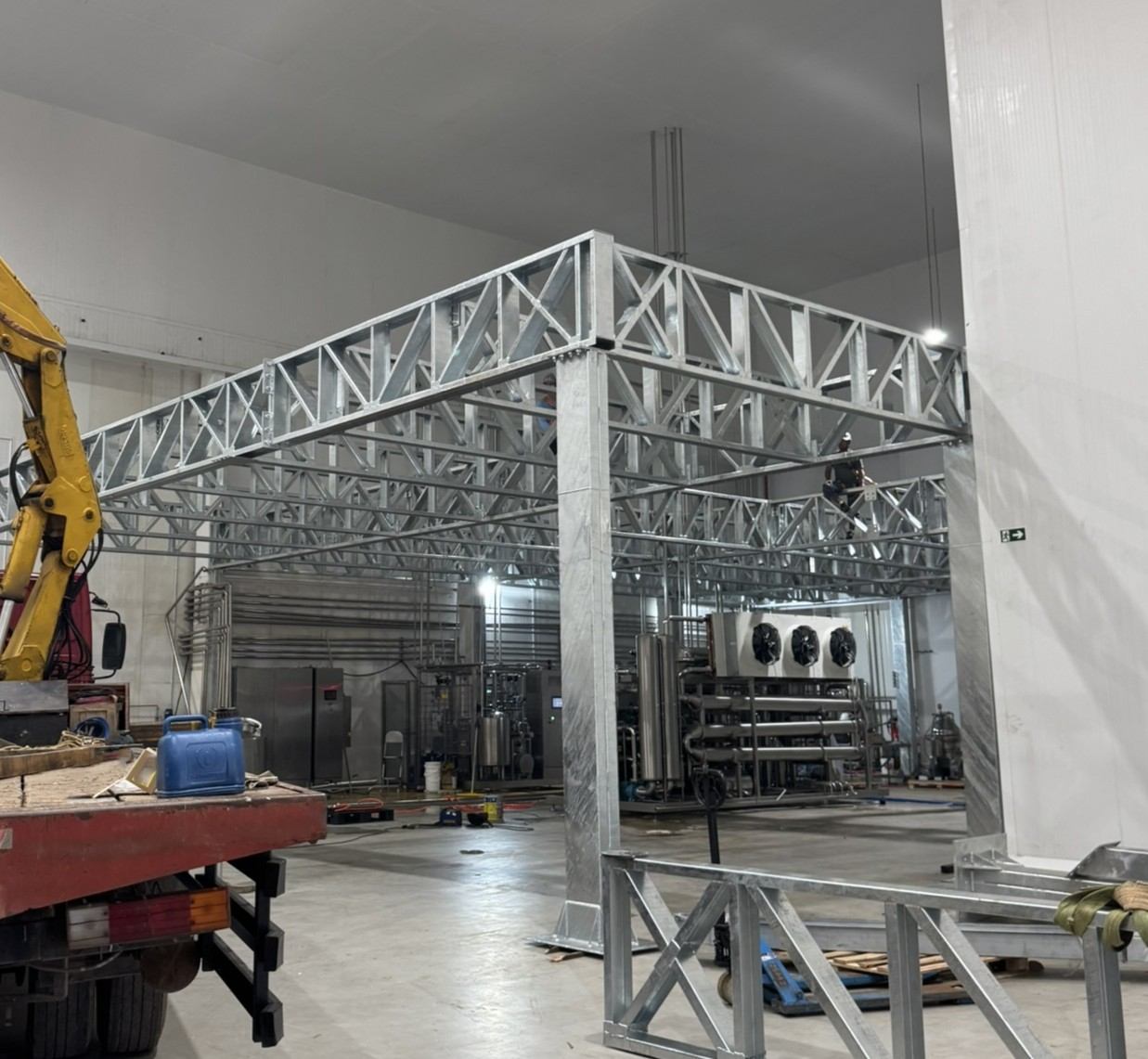 Estrutura metálica para mezanino